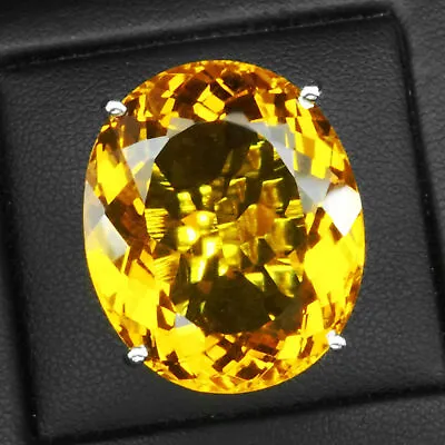 Gorgeous Citrine Golden Yellow Oval 41.90CT 925 Sterling Silver Handmade Rings • $120