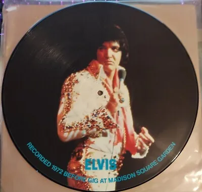 Elvis Presley Interview 12  Picture Disc Recorded In 1972 Before A Gig At MSG • $30