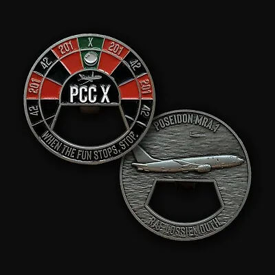 201 Sqn RAF P-8 Poseidon Course 10 Bottle Opener Coin RAF Lossiemouth • £14.99
