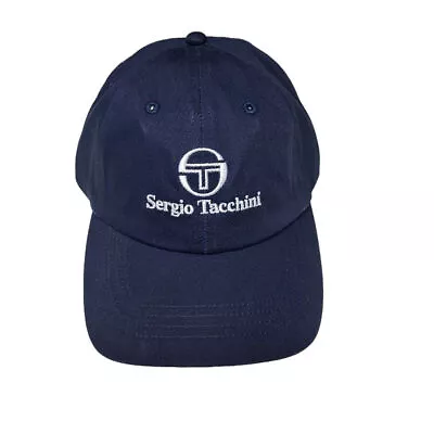 Sergio Tacchini Gilberto Unisex Maritime Blue Baseball Cap - One Size • £23.95