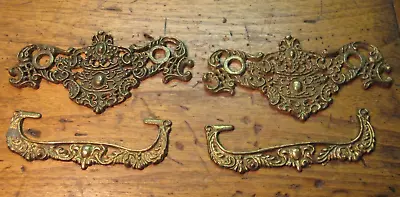   Lot Of 2 EARLY VINTAGE DRESSER FANCY DRAWER PULL ORIGINAL SALVAGED #28 Solid  • $9.99