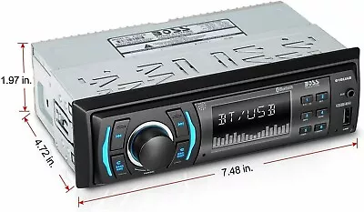 $42.99 • Buy BOSS Audio 616UAB Marine Radio Head Unit For Marine Boat Or Car MP3 Bluetooth