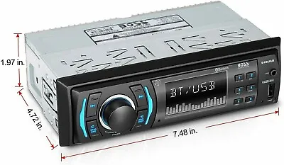 Marine Head Unit Radio Stereo For Boat Motorcycle Car MP3 Bluetooth Boss Audio • $40.99