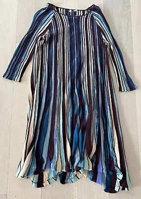 Anthropologie Moth Nora Knit Striped Wool Swing Dress- Size S Small • $34