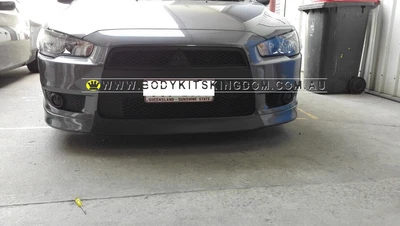 $150 • Buy CJ ES Lancer VRX Matte Black Front Lip Body Kit Splitter Bar Led Spoiler Lip