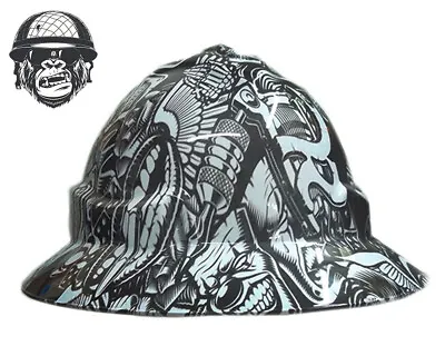 Custom Hydrographic Safety Hard Hat LIPS PRO CHOICE WIDE BRIM • $85