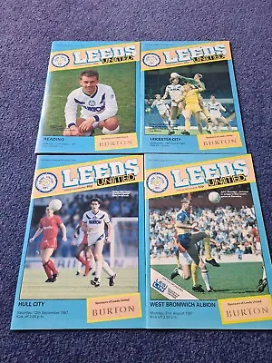 £1 • Buy Leeds United Home Programmes  1987-88 Season. YOUR CHOICE 