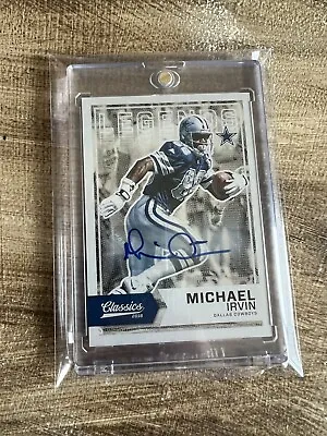 2016 Panini Classics Football Michael Irvin Auto #’d 2/10 Dallas Cowboys • $150