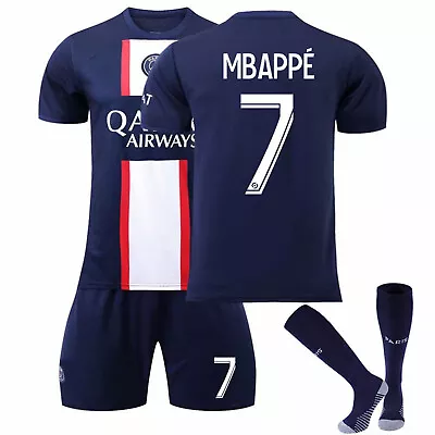 Kids #7 Home Jersey Outfits Shirt Shorts Football Socks Set Sportwear AU Stock • $34.46