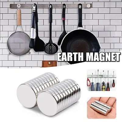 Strong Rare Earth Magnet Super Round Neodymium Magnetic Holder Fishing Recovery • $11.99