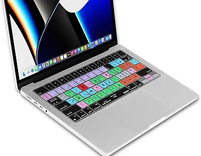 Shortcut US Layout Silicone Keyboard Cover Skin For 2021 Released Mac Logic Pro • $42.92