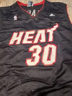 Authentic Adidas Michael Beasley Heat Screen Print Jersey Large • $49