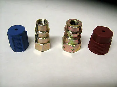 R-12 To R-134A STEEL  RETROFIT ADAPTER  FITTING KIT 1/4  (HIGH) & 1/4  (LOW) • $18.95