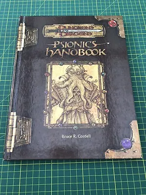 $69.95 • Buy Dungeons & Dragons Psionics Handbook Hardcover Bruce Cordell  3.5 WTC11835 2001