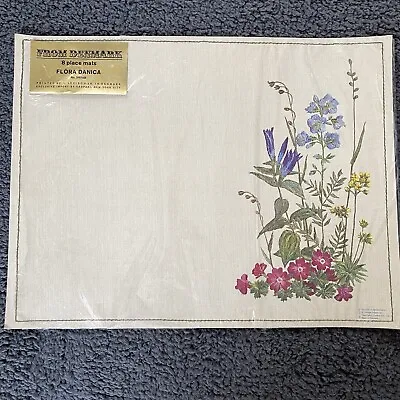 8 Vintage 1970’s Caspari Paper Placemats Denmark Danish Dried Floral #2107AB • $15.95