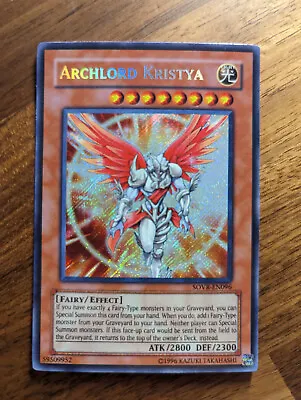 Yu-Gi-Oh! Archlord Kristya SOVR-EN096 Unlimited Secret Rare  NM/M • $159