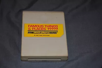 Vintage Vtech PreComputer 1000 / 2000 1992 Famous Places & Things Cartridge • $11.99