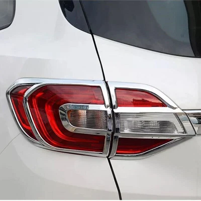$51.72 • Buy For Ford Everest 2015-2020 Chrome Rear Tail Light Lamp Sticker Cover Trim 4pcs