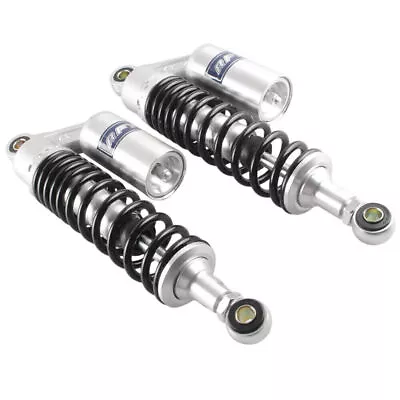 320mm Pair Motorcycle Rear Shock Absorbers For Honda Silver & Black • $73.71