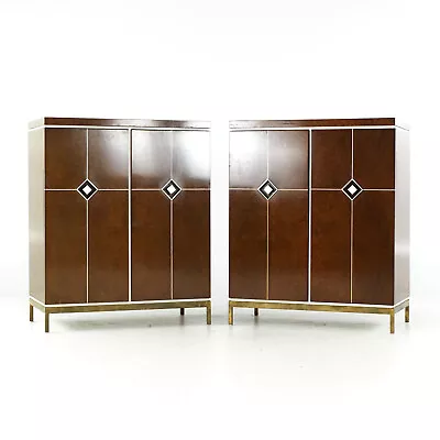 Tommi Parzinger For Charak Mid Century Bar Cabinet - Pair • $15695