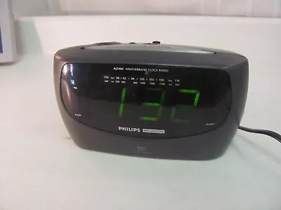 PHILIPS MAGNAVOX Weatherband Clock Radio AJ3480/17 Tested Works Great • $19.99