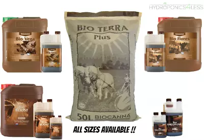 £24.14 • Buy CANNA Bio Vega Flores Boost Rhizotonic Terra Soil Range Nutrients Hydroponics
