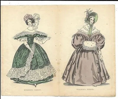 4 Ladies Cabinet Of Fashion   Victorian Fashion Plates     March 1836 • £8.99