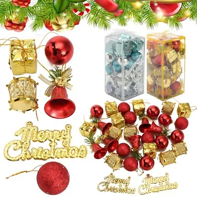 32Pc Christmas Tree Xmas Balls Decorations Baubles Party Ornament AU STOCK • $16.91