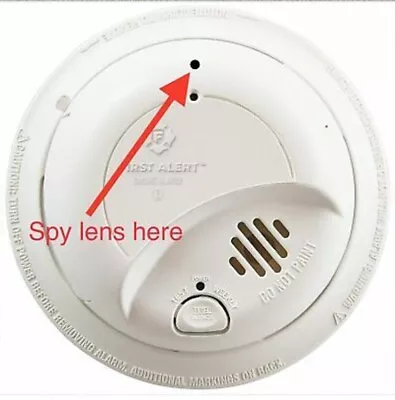 Spy Camera Hardwired Smoke Detector With Motion Detection 4K And 1080P • $225