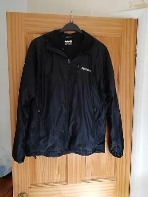 Marmot Black Light Weight Hooded Running Jacket. Medium. • £30