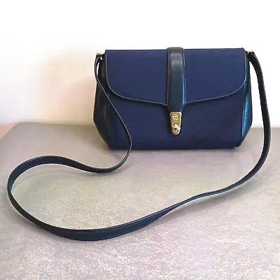 Vintage Gucci Shoulder Bag Clutch Navy • $251.80