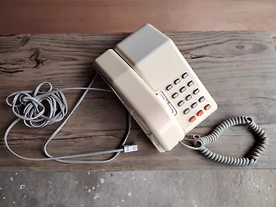 Vintage 1980s Beige British Telecom Viscount Landline Home Phone • £12