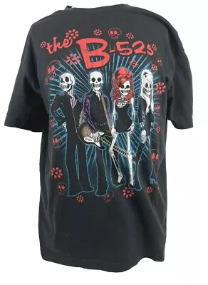 B-52's Next Level Skull Day Of The Dead Band T-shirt Cotton Women's Large • $17.95