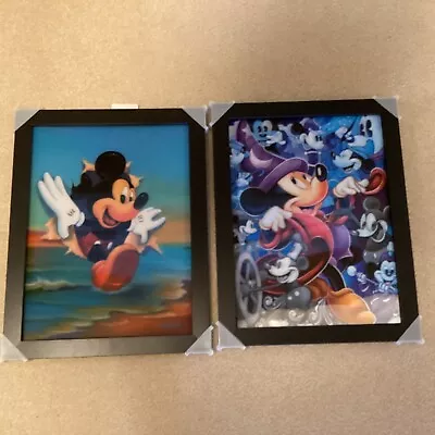 Disney Framed 3D Lenticular Posters Celebrate The Mouse & Mickeys Grand Entrance • $40