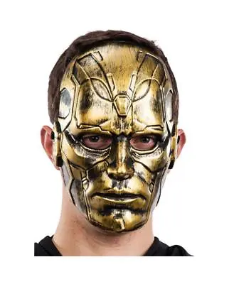£8.99 • Buy Adults Full Face Masquerade Halloween GOLD Robot Mask Steampunk Fancy Dress