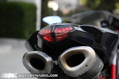 Fit Ducati 07-13 848 1098 1198 SEQUENTIAL INTEGRATED SIGNAL LED Tail Light SMOKE • $98.95