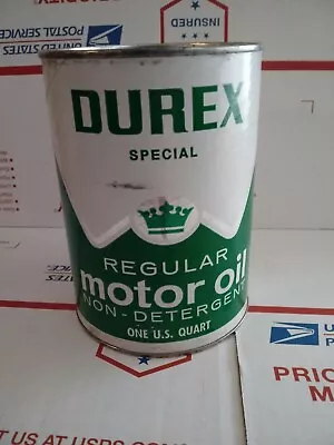 Vintage Rare Automotive 1 Quart Durex Special Motor Oil Can Portland Oregon  • $50