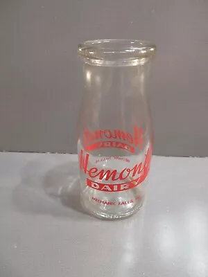 Hemond’s Dairy Mechanic Falls Maine Half Pint Milk Bottle • $14.95