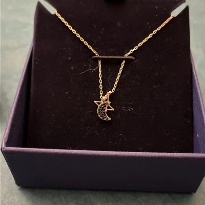£9 • Buy Swarovski Ladies Moon And Stars Necklace, New In Box