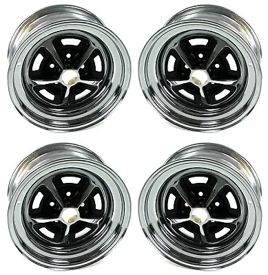 Mustang Wheels Set Of 4 Magnum 500 5 Lug 14X6 1964 - 1973 - Wheel Vintiques • $1091.75