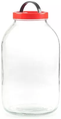 £8.99 • Buy Large Glass Storage Jar With Lid Airtight Food Preserve Pickle (2 3 5 8 Litre)
