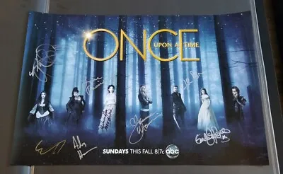 Once Upon A Time CAST SIGNED X8 POSTER SDCC COMIC CON Parrilla Morrison Goodwin • £386.04