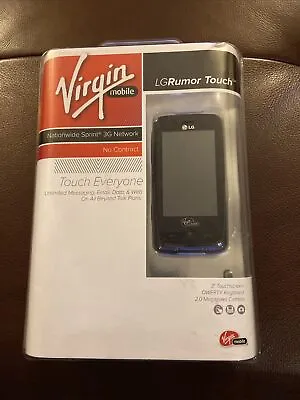 New Virgin Mobile LG Rumor Touch  - Black Prepaid No Cellular Phone • $39.99