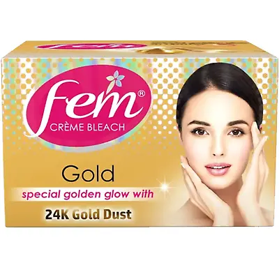 DABUR FEM Fairness Naturals Creme Bleach 8g *Diamond / Gold / Oxylife / Saffron* • £5.99