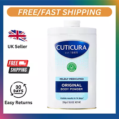 Cuticura Mildly Medicated Talcum Body Powder White 250 G (Pack Of 1) • £1.08