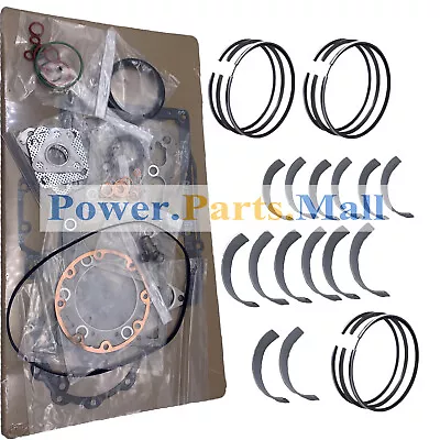 Overhaul Re-ring Kit Piston Ring Head Gasket Bearing Set For Kubota D1105 Engine • $417.11