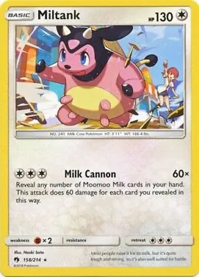 Pokemon Miltank - 158/214 - Rare NM-Mint Lost Thunder • $0.99