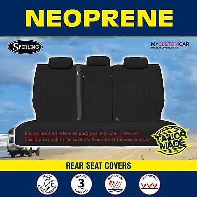 Ford Ranger PX Dual Cab 2015-2022 Custom Neoprene Rear Car Seat Covers • $169