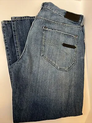 Sean John Jeans Mens 38x30 Blue Denim Relaxed Hamilton Fit Baggy Fit • $17.99