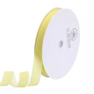 1  25 Yard Velvet Ribbon Polyester Single Face Spool Gift Wrap Decor Cream • $22.30